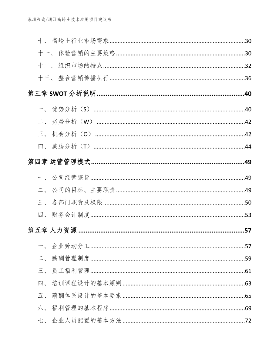 通辽高岭土技术应用项目建议书_模板范文_第2页