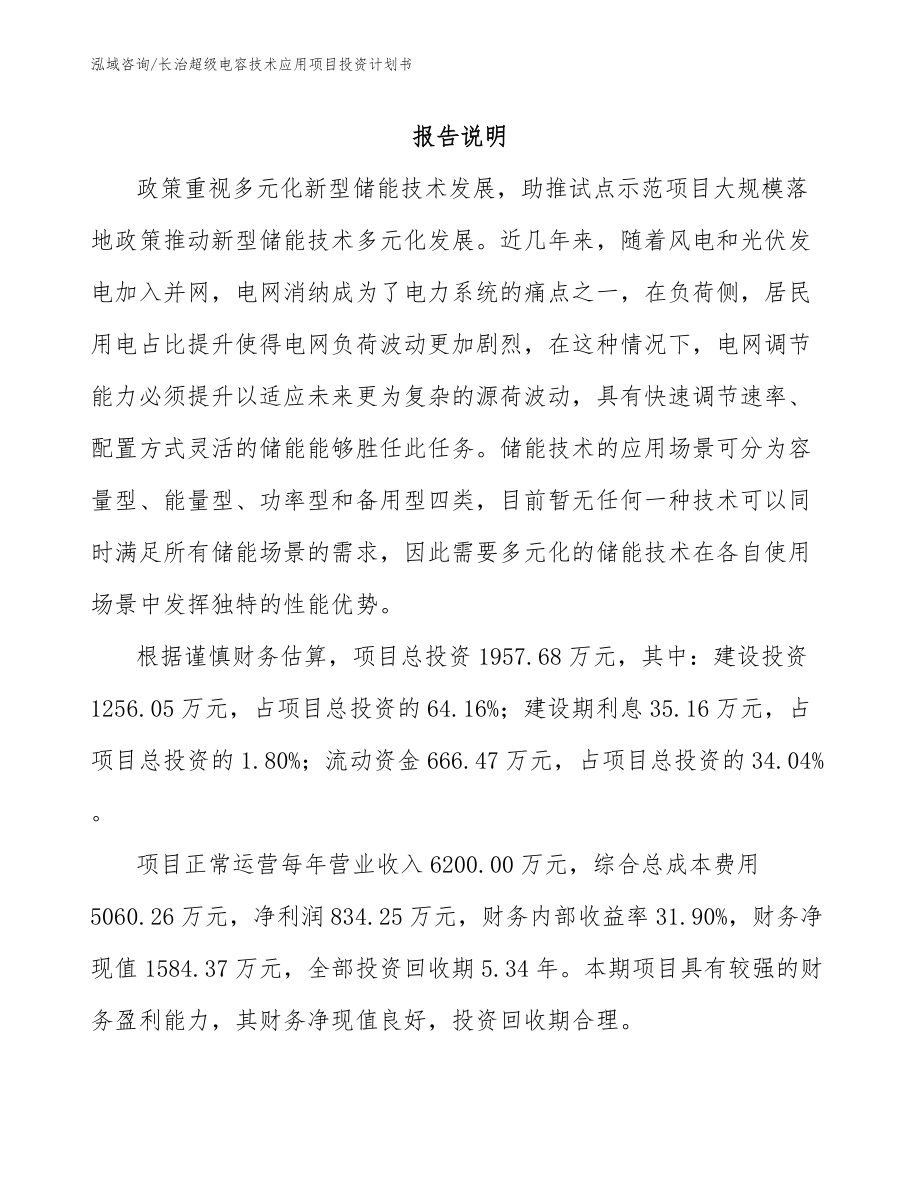 长治超级电容技术应用项目投资计划书_第2页