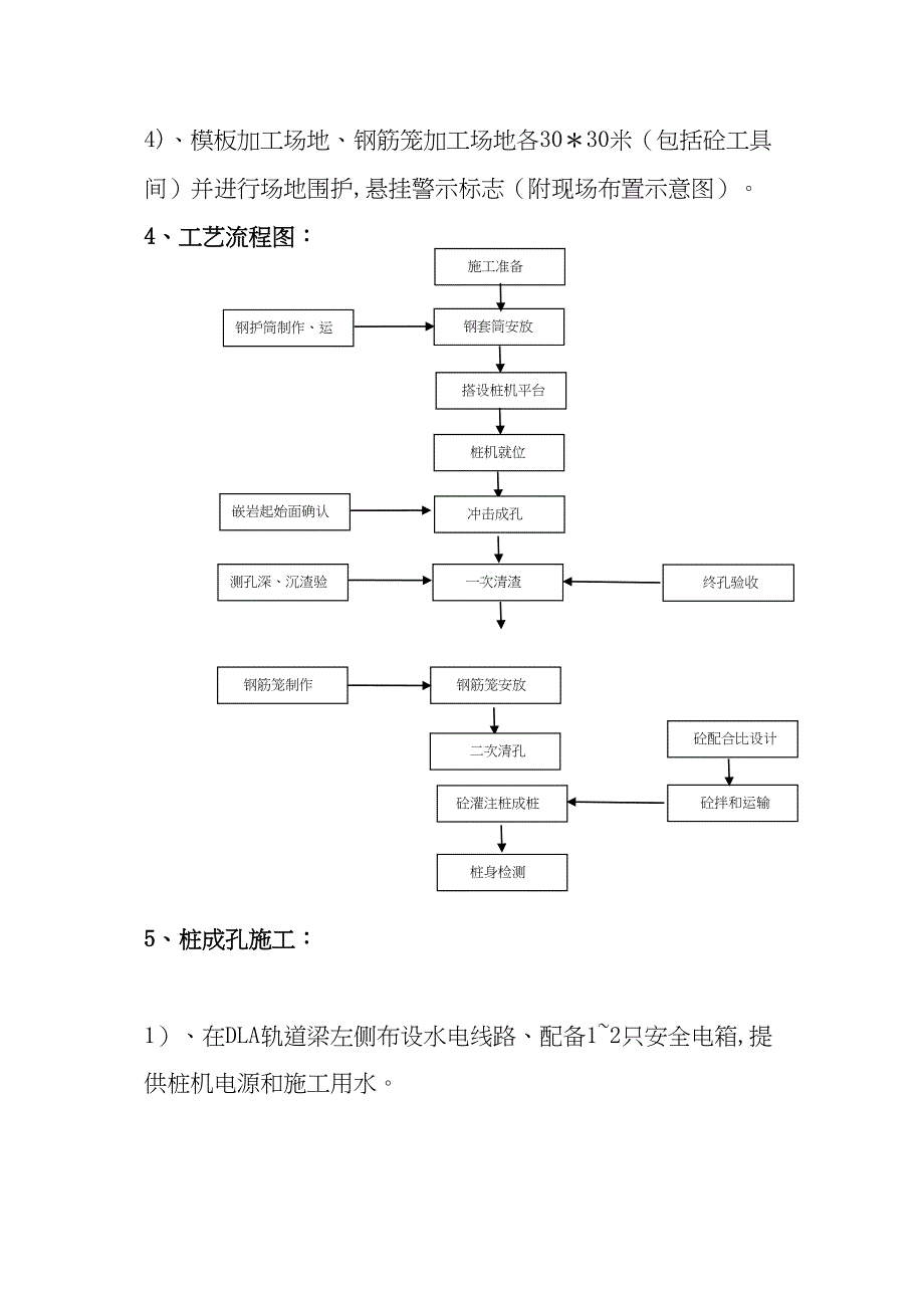 3t龙门吊轨道梁嵌岩灌注桩施工方案完整(DOC 32页)_第4页