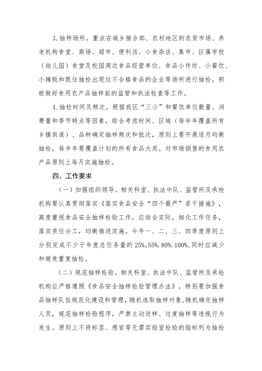 2023年食品安全抽检监测计划_第4页