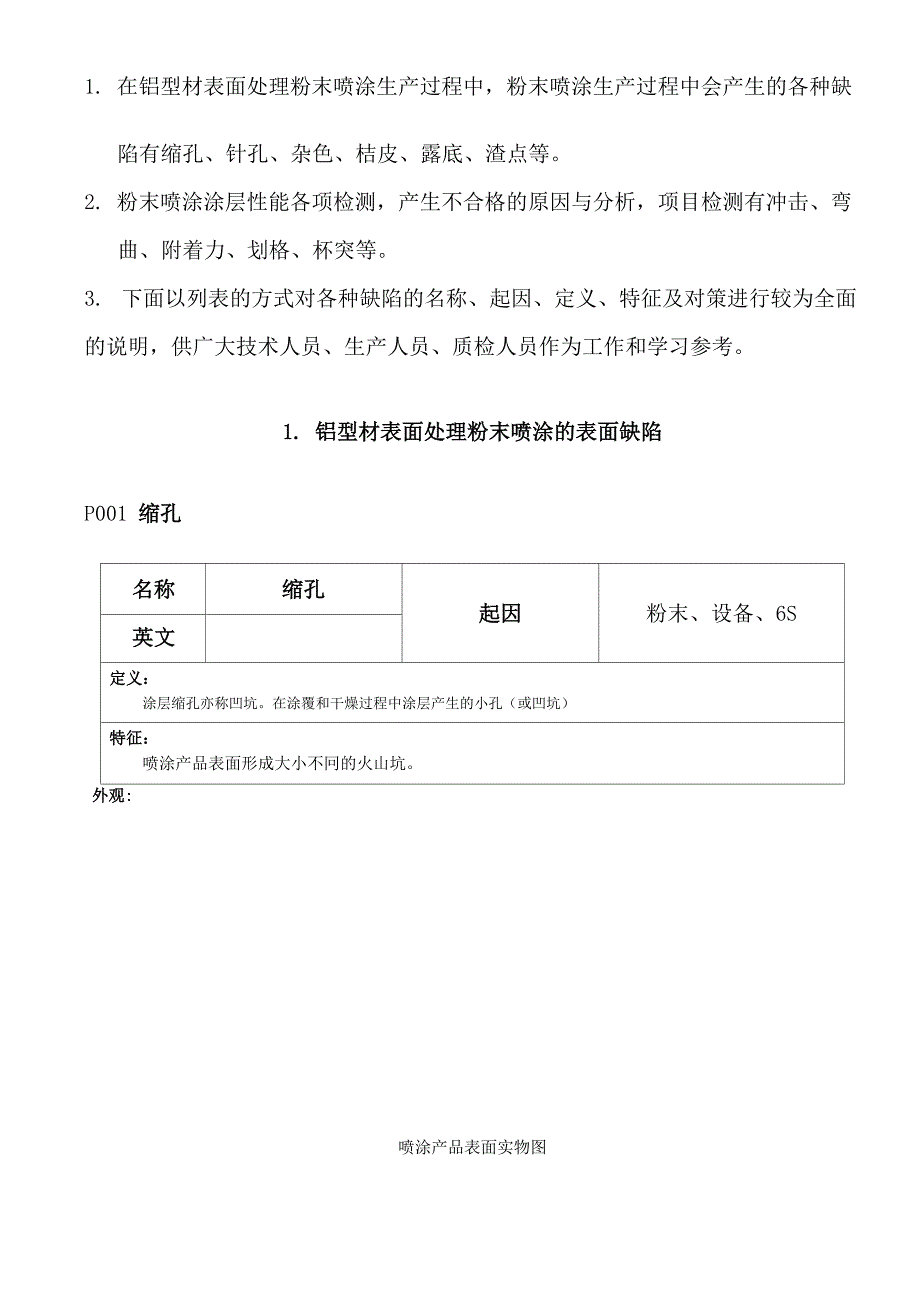 铝合金粉末喷涂常见缺陷原因及改善措施初稿_第2页