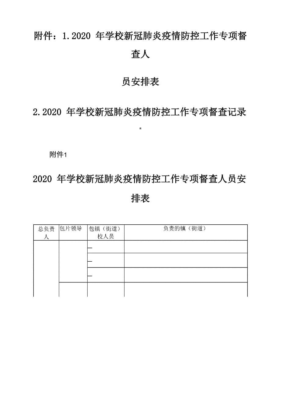 学校新冠肺炎疫情防控工作专项督查方案_第5页