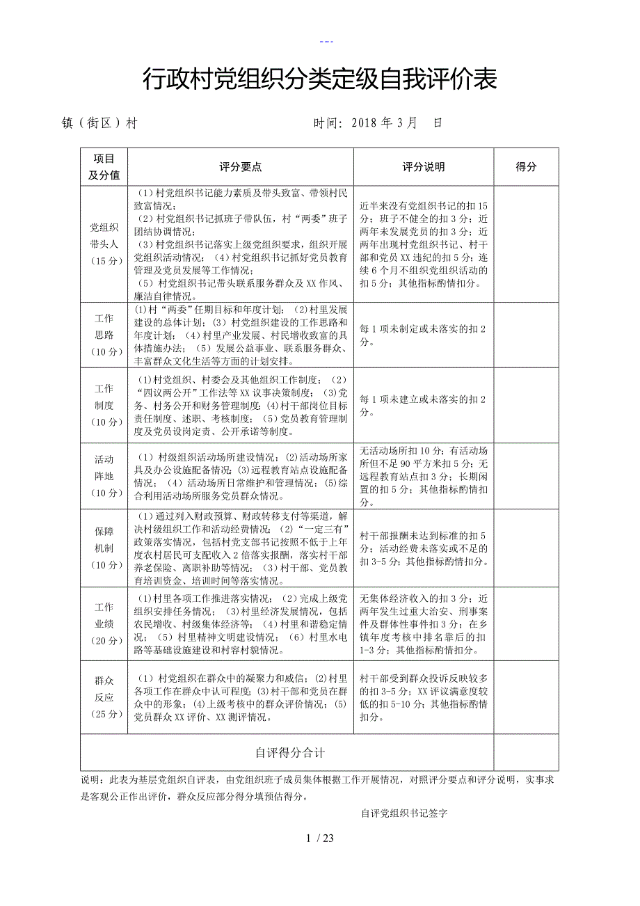 2017度基层党组织和党员星级评定有关表格_第1页