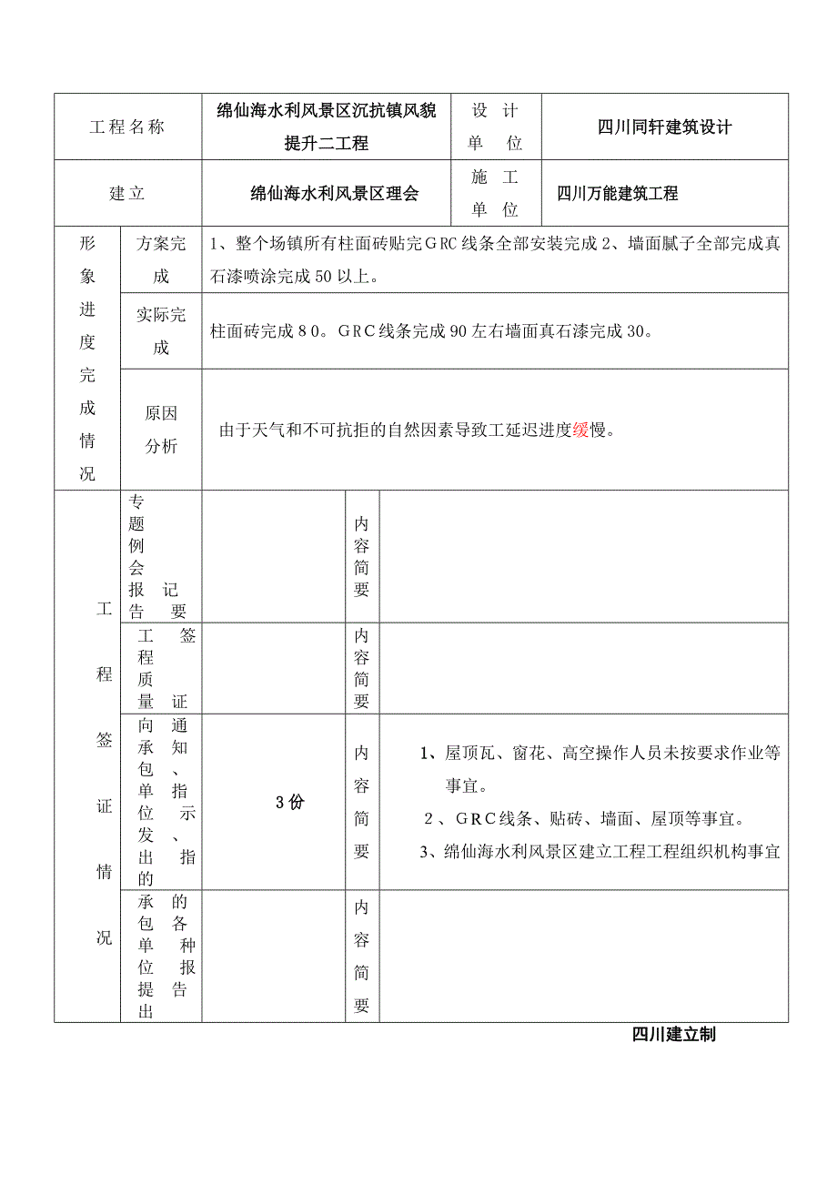 水利风景区风貌提升二期工程建设监理工作月报_第2页