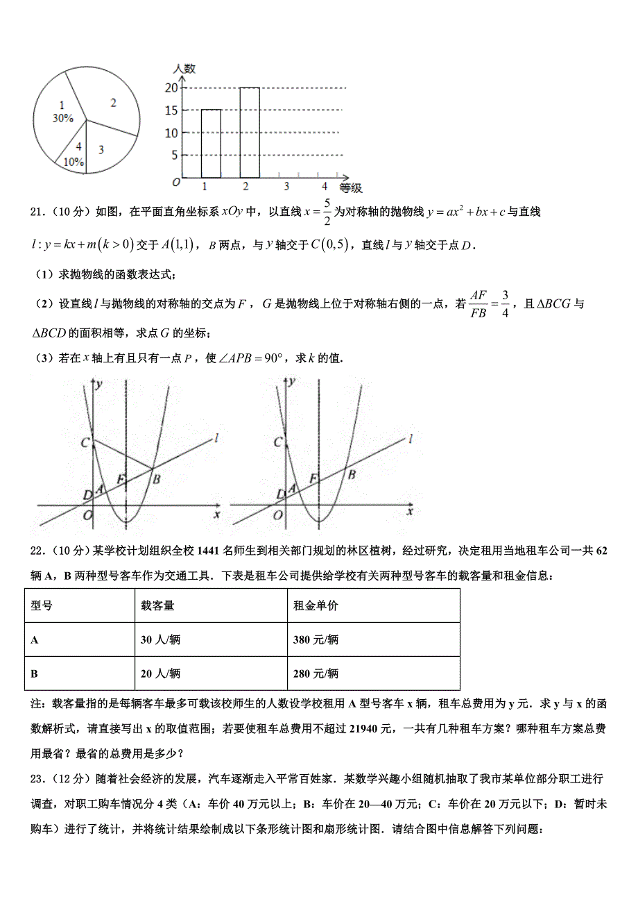 2023学年重庆巴蜀常春藤市级名校中考数学全真模拟试题(含答案解析）.doc_第4页