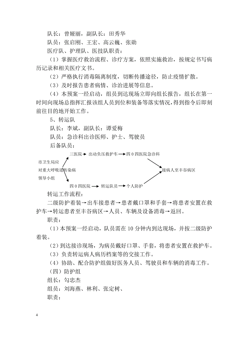 医院重大呼吸道传染病应急处置预案.doc_第4页