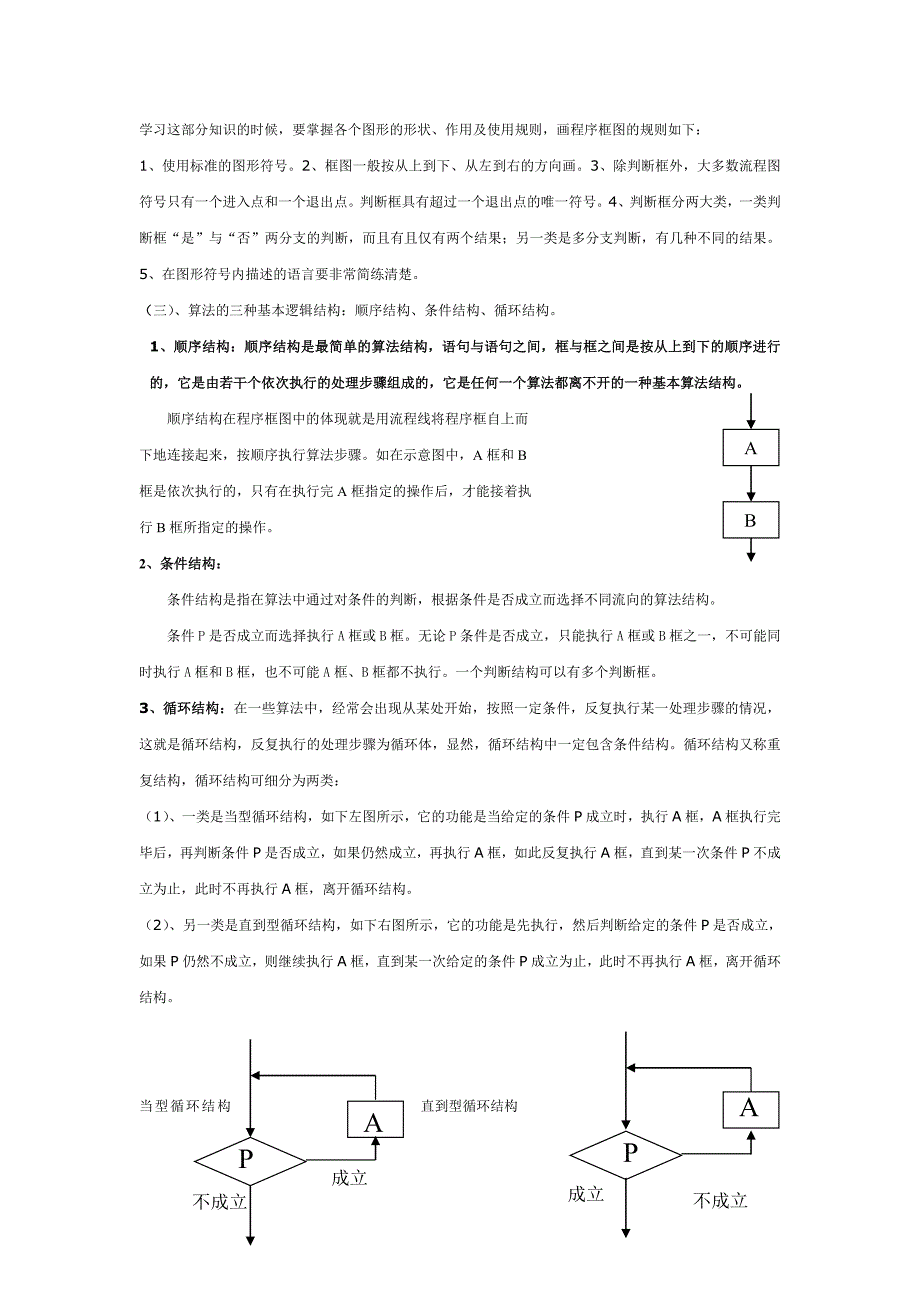 必修3知识点总结：第一章_算法初步（教育精品）_第2页