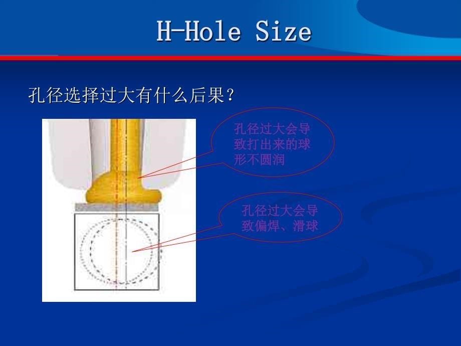 瓷嘴参数选择及对焊线品质的影响课件_第5页