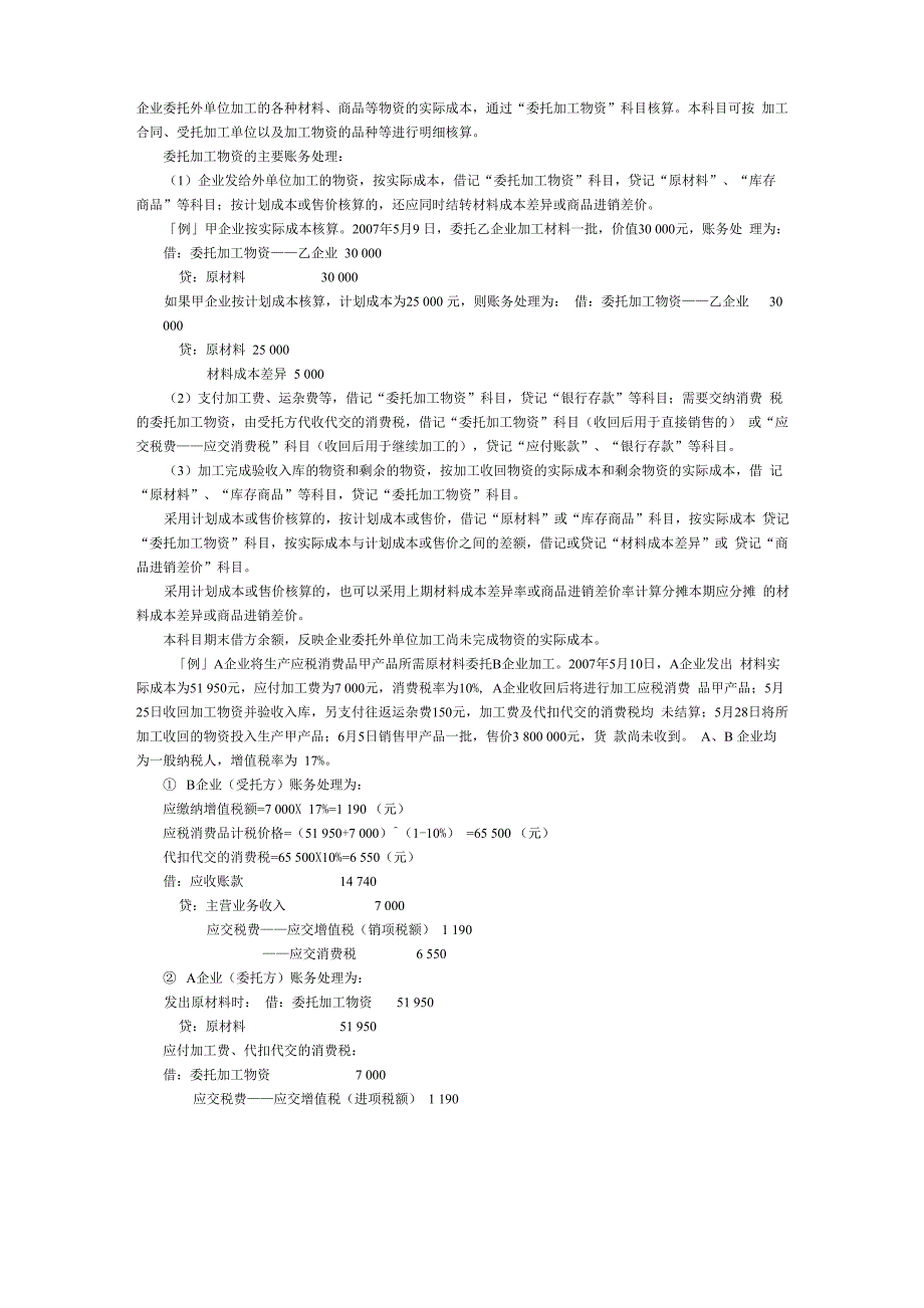 委托加工的分录_第1页