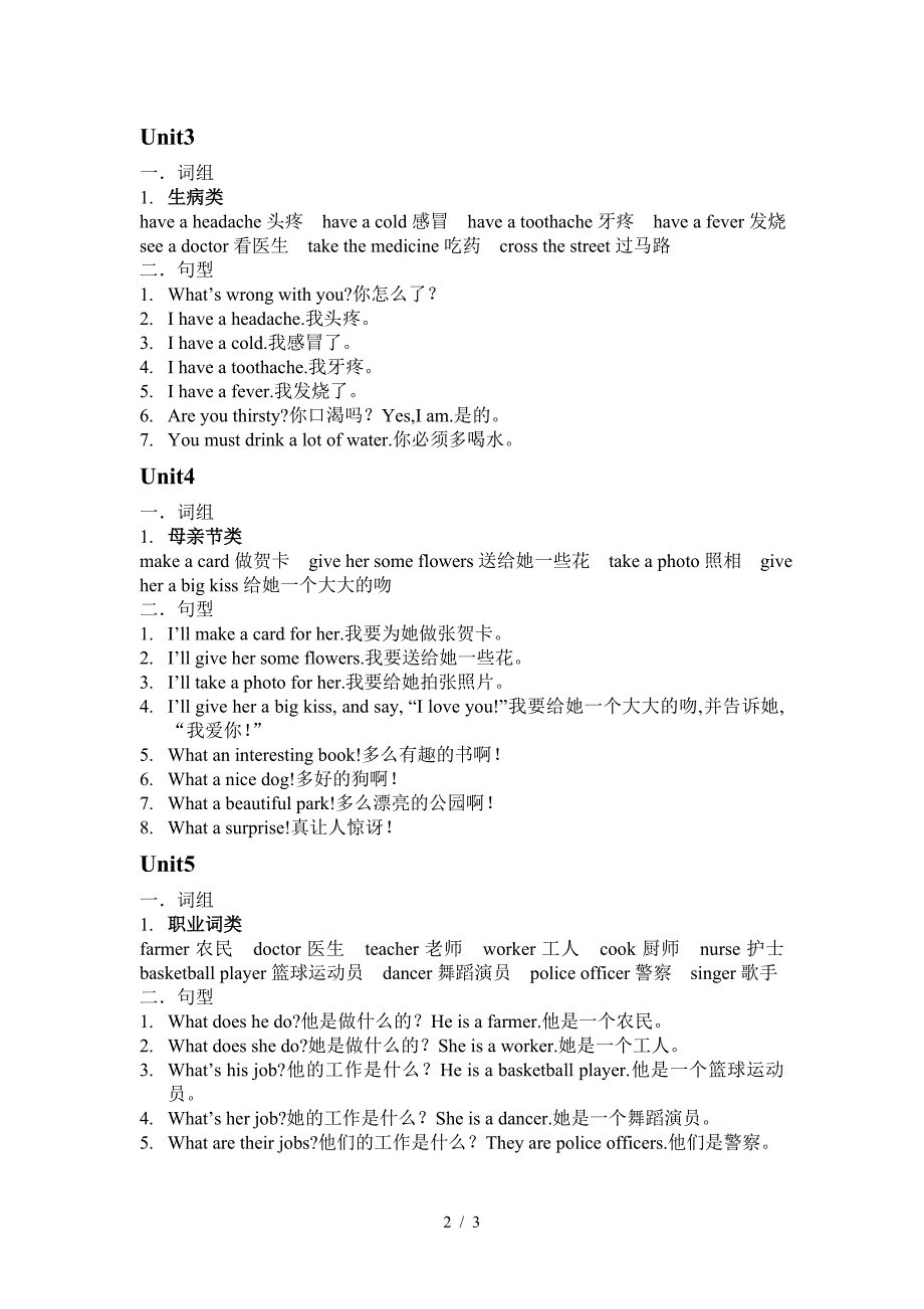 闽教版小学英语六年级下册知识点汇总.doc_第2页