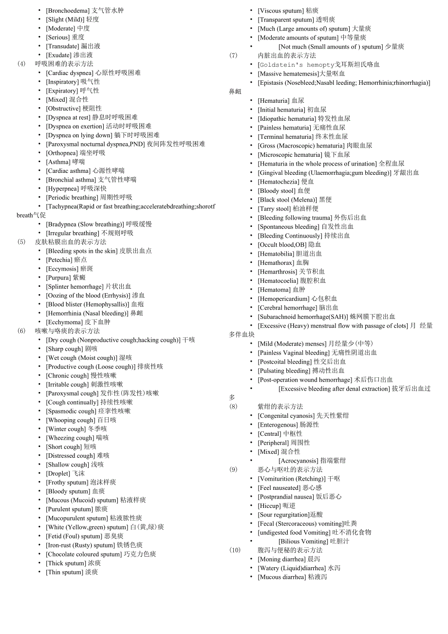 常用临床医学术语1_第4页