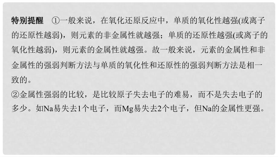 高中化学 专题1 微观结构与物质的多样本专题重难点突破课件 苏教版必修2_第5页