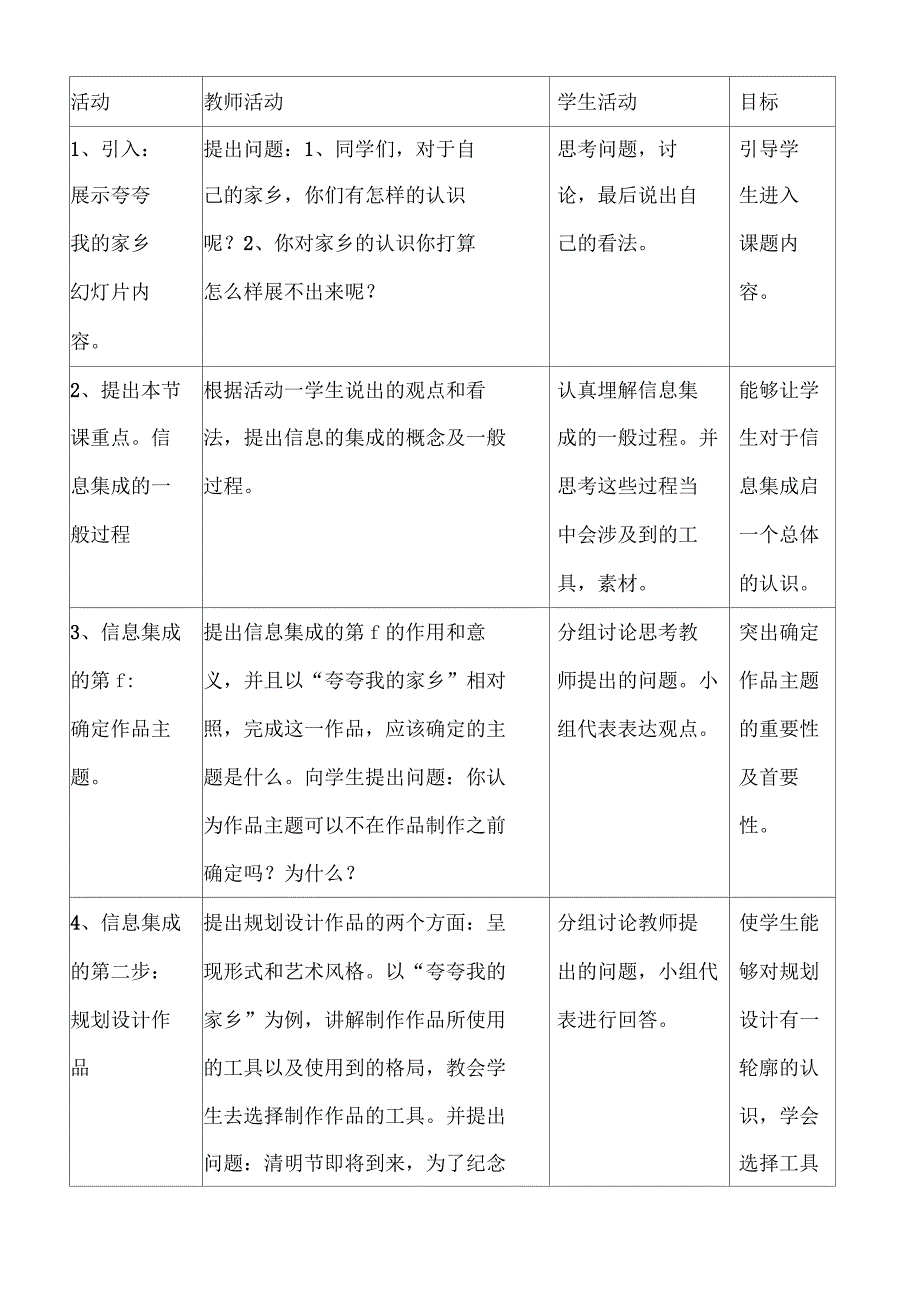 信息的集成与交流教案_第3页