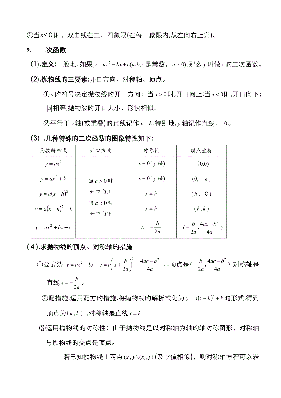 初中数学常用公式(考试常考)_第3页