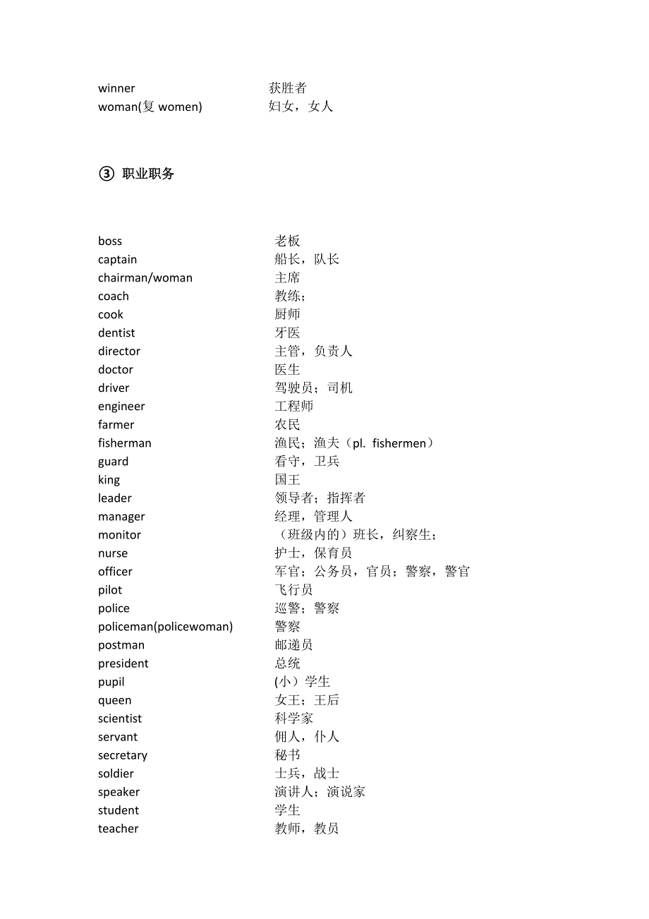 2017年中考英语1600词汇表分类整理版_第3页