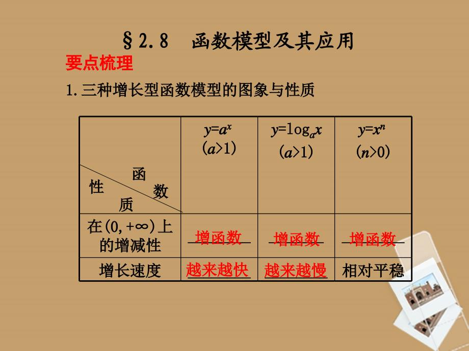 要点梳理三种增长型函数模型的图象与质_第1页