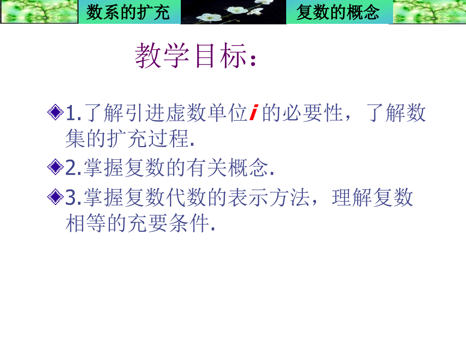 3[1]1《数系的扩充与复数的概念》课件(新人教选修2-2)_第2页