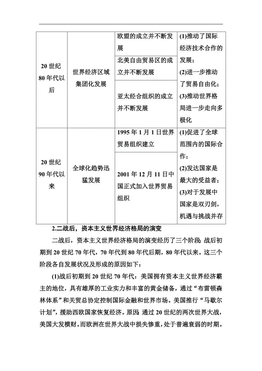 历史人教版必修2练习：第八单元单元整合 Word版含解析_第2页