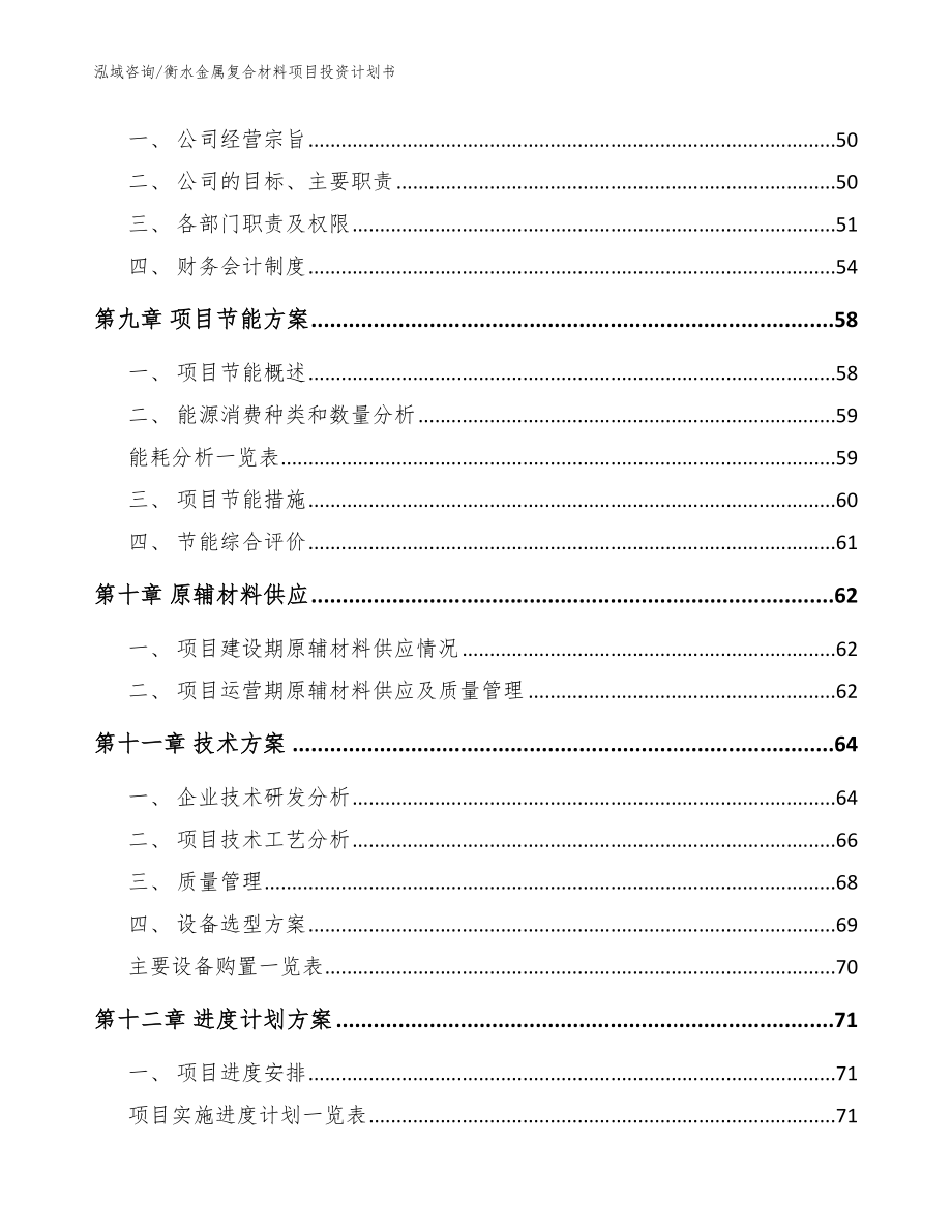 衡水金属复合材料项目投资计划书模板范文_第3页