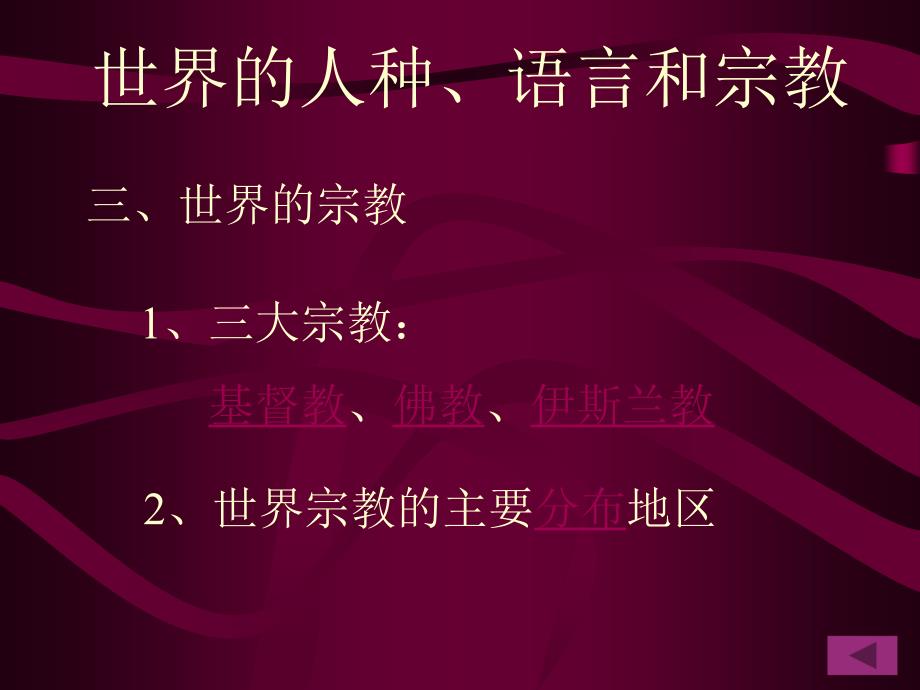 人口地理(第三章世界的人种、语言和宗教)_第4页