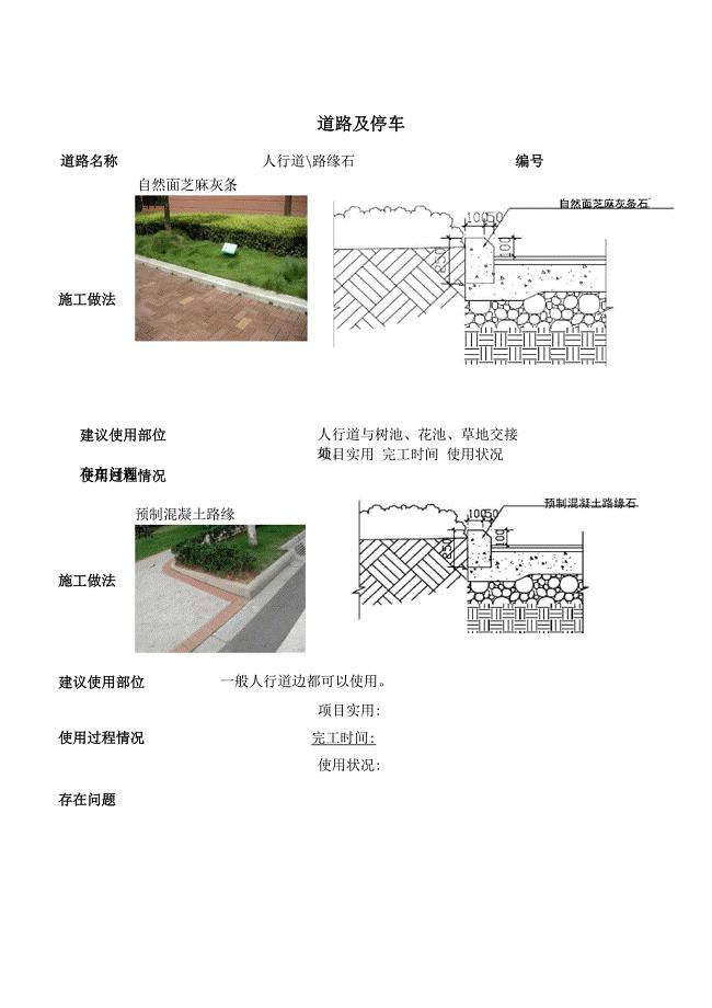 人行道-路缘石