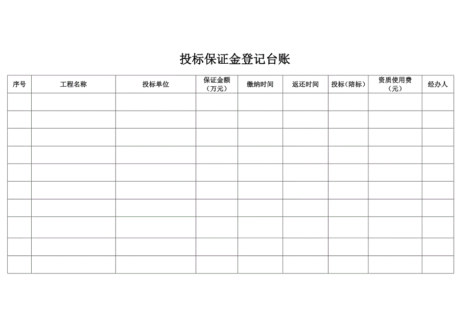 保证金台帐_第1页