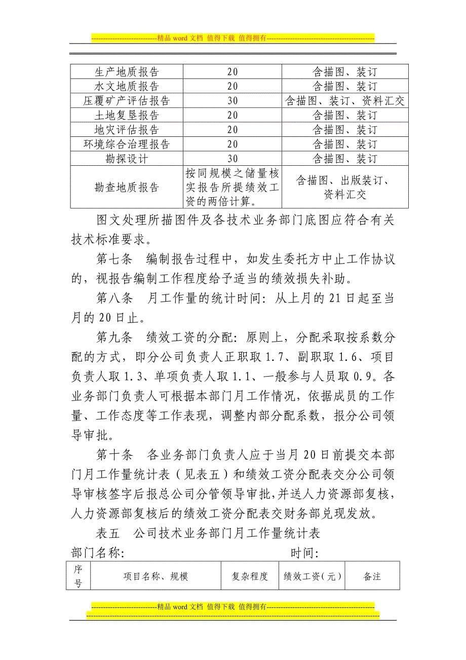 分公司工资制度暂行方案.doc_第5页