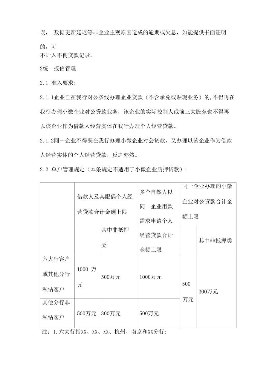 银行小微企业贷款管理办法两篇_第5页