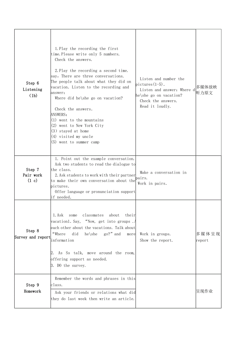 (完整)人教版八年级上册Unit1教学设计.doc_第3页