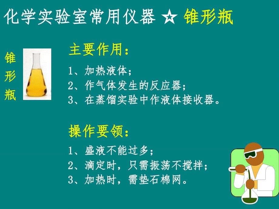 实验室常规玻璃仪器的操作规程及注意事项(化学)_第5页