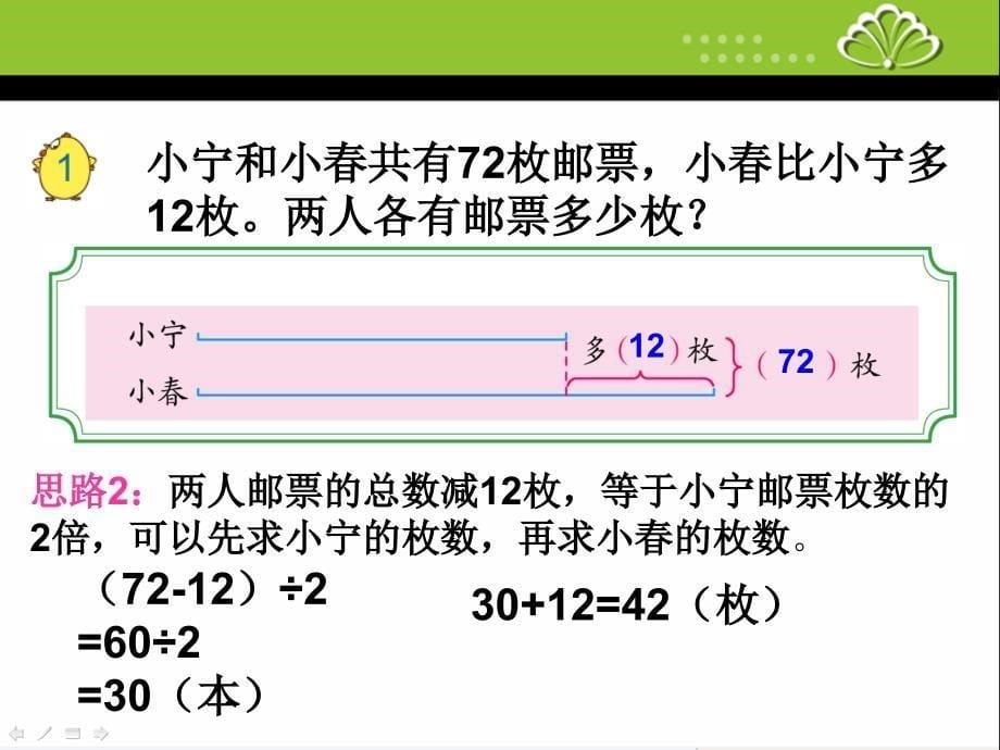 2015苏教版四年级下册数学解决问题的策略1画线段图解决问题_第5页