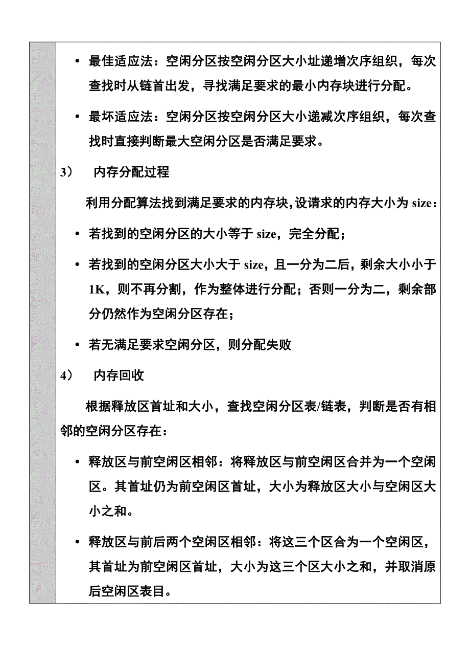 实验五动态分区分配方式内存管理模拟_第3页