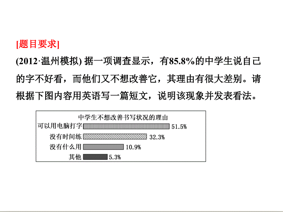 三维设计高考英语一轮复习写作专题讲座课件：第十九讲 图表作文_第4页