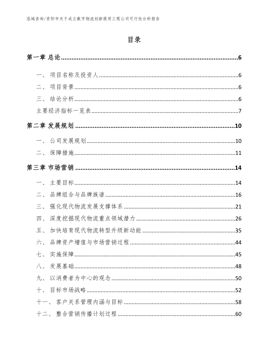 资阳市关于成立数字物流创新提质工程公司可行性分析报告（参考模板）_第2页