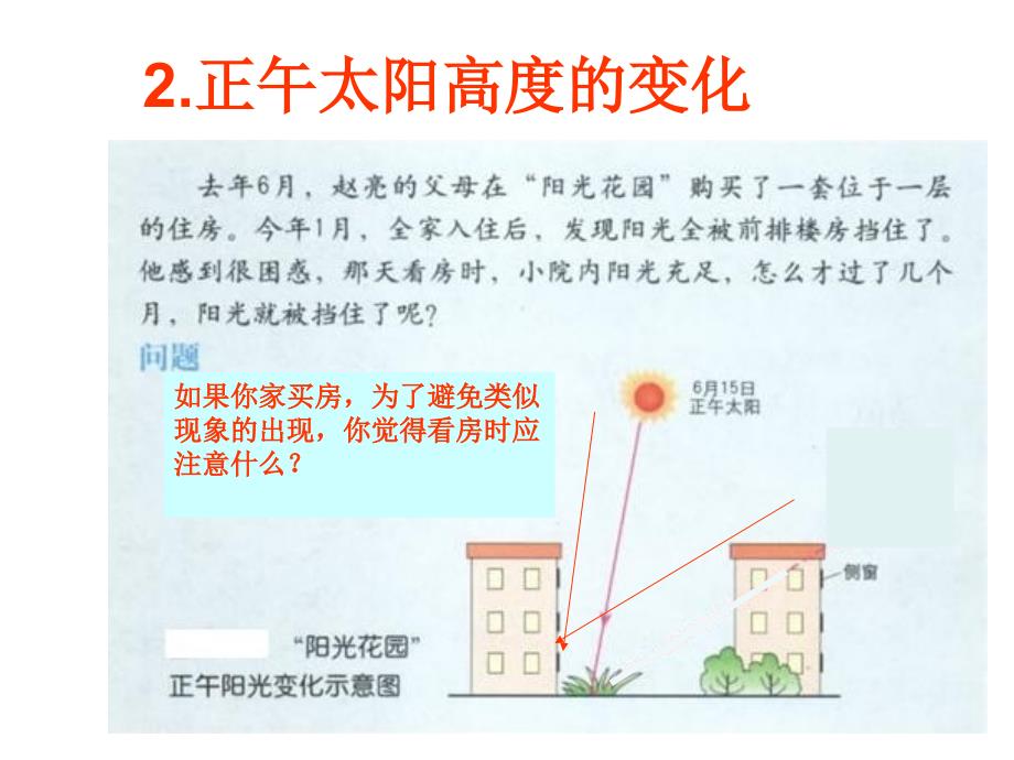 高中地理卢陈莉教学必修一1.3.7正午太阳高度的变化_第2页