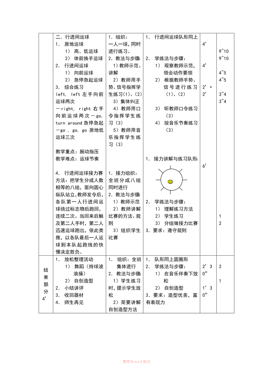 高中体育课教案Word_第4页