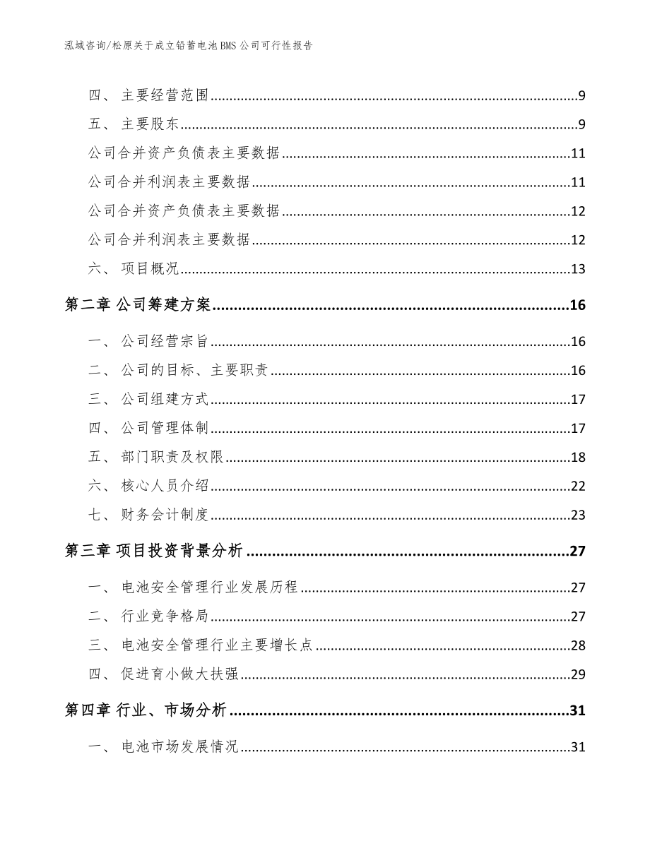 松原关于成立铅蓄电池BMS公司可行性报告_模板参考_第4页