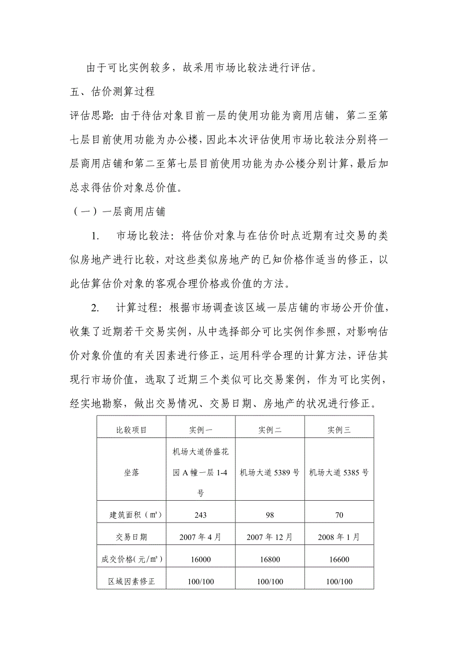 机场大道5411号房地产估价技术报告.doc_第2页