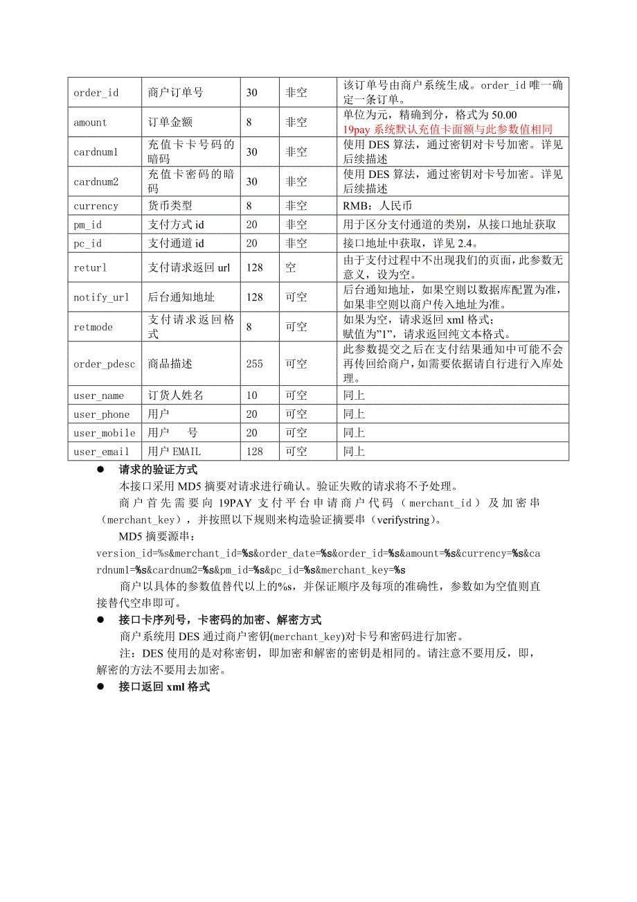 pay捷迅充值卡兑换平台直联接口规范.卡实际金额_第5页