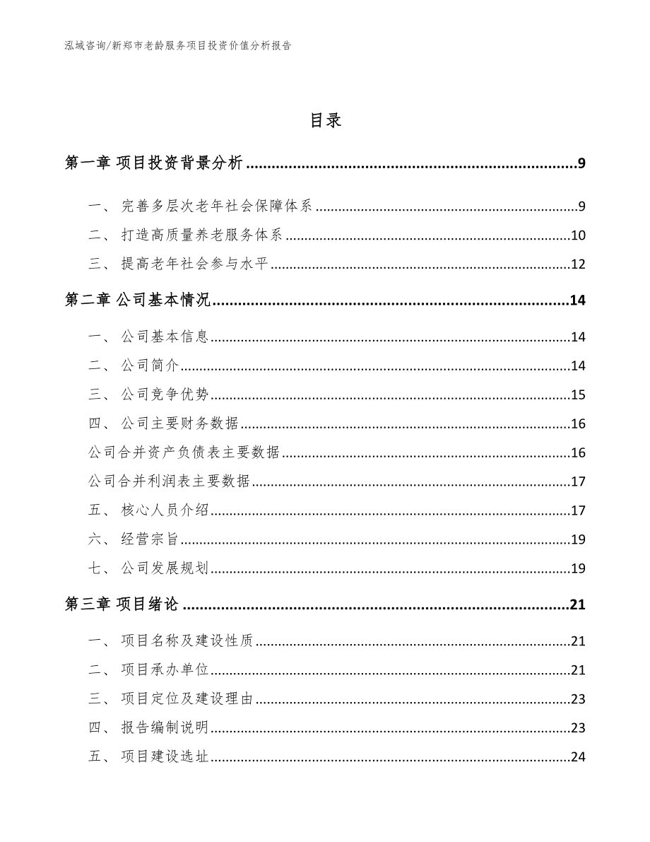 新郑市老龄服务项目投资价值分析报告（范文参考）_第3页