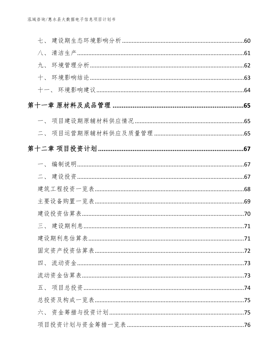 惠水县大数据电子信息项目计划书_第4页