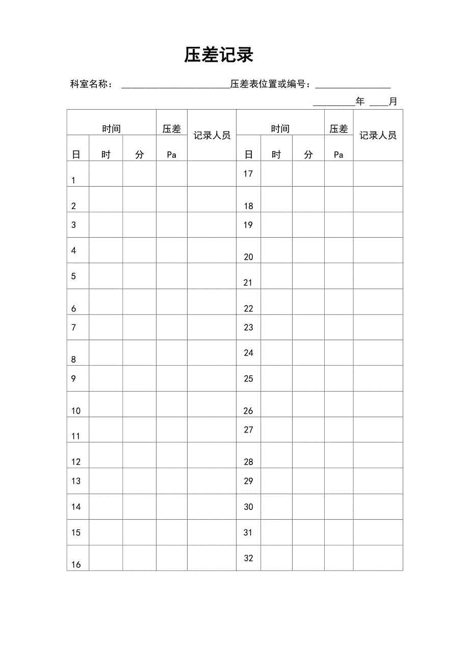 设备日常使用记录表_第4页