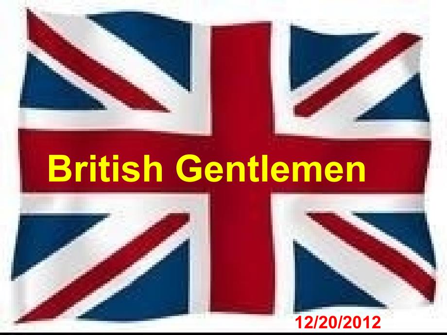 BritishGentleman英国绅士_第1页