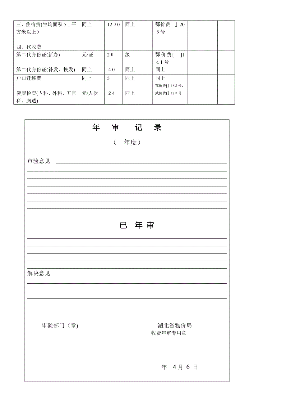 收 费 许 可 证 - 武汉理工大学华夏学院_第4页