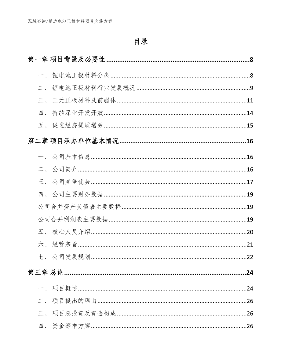 延边电池正极材料项目实施方案【范文】_第2页