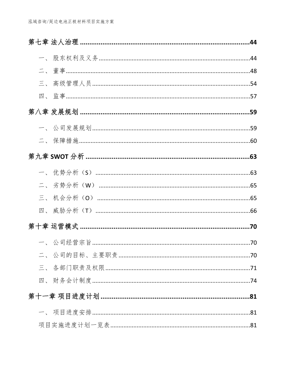 延边电池正极材料项目实施方案【范文】_第4页