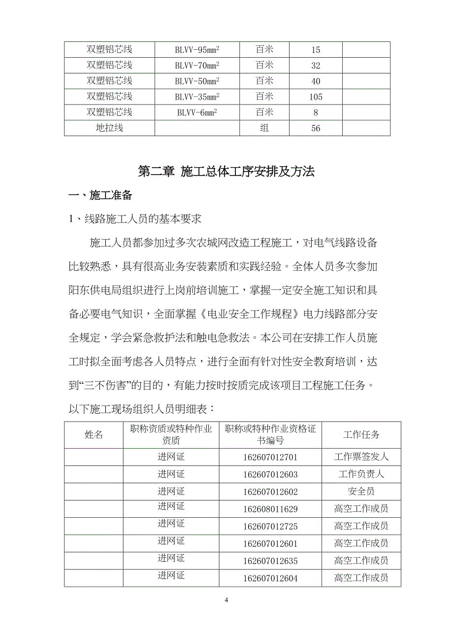 某电网改造工程施工组织设计（天选打工人）.docx_第4页