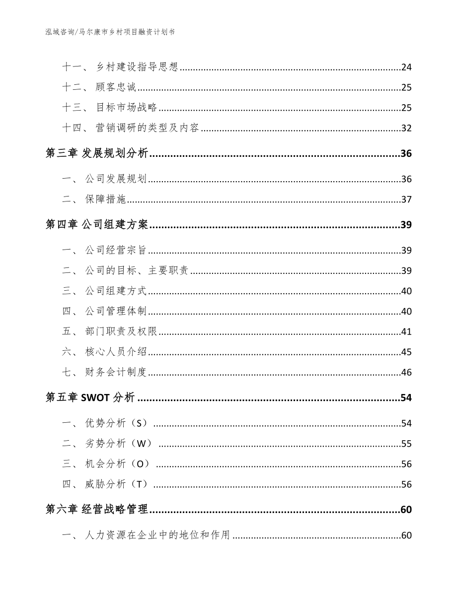 马尔康市乡村项目融资计划书【模板参考】_第2页