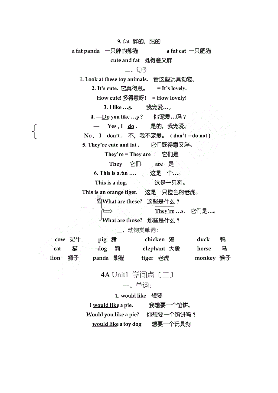 牛津版英语新四年级上册知识点.docx_第3页