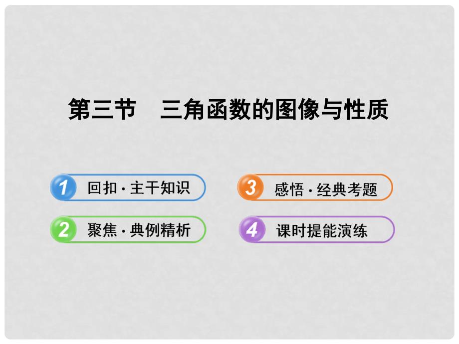 高中数学 3.3三角函数的图像与性质配套课件 北师大版_第1页